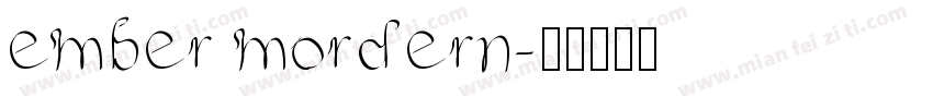 ember mordern字体转换